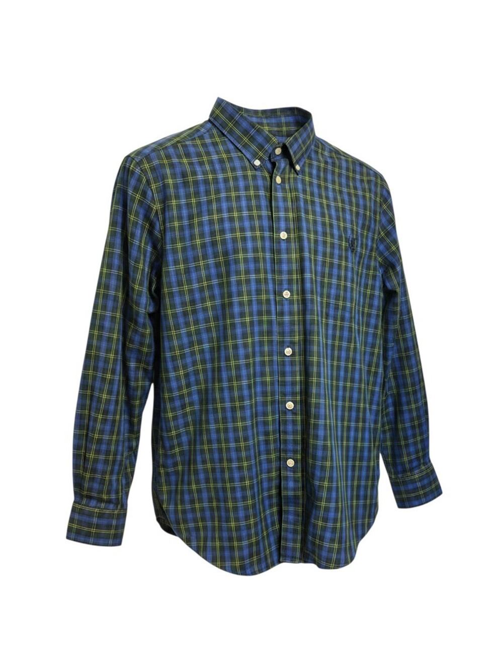 NWT Ralph Lauren Chaps Boys' Tartan Plaid Button-Down Sz L (14-16) Easy Care